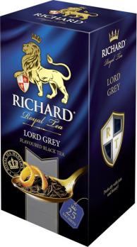 RICHARD LORD GREY чай чёрный с бергамотом/цитрус 25пак. 50г "М"