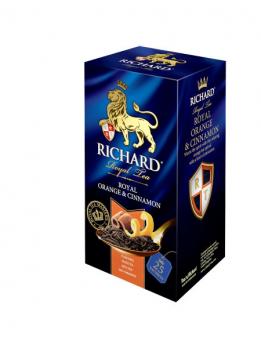 RICHARD ROYAL чай чёрный  ORANGE&CINNAMON 25пак 50г "М"