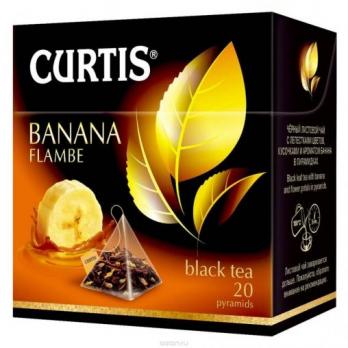 Curtis чай чёрный банан/десерт 20пир 36г "М"