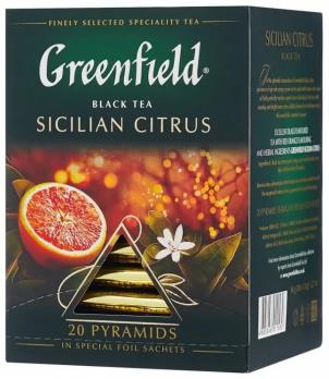Чай черный Greenfield Sicilian Citrus 20 пир. "М"