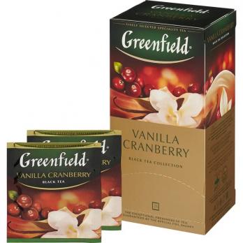 Чай Greenfield Vanilla Cranberry черный 25 пак. "М"
