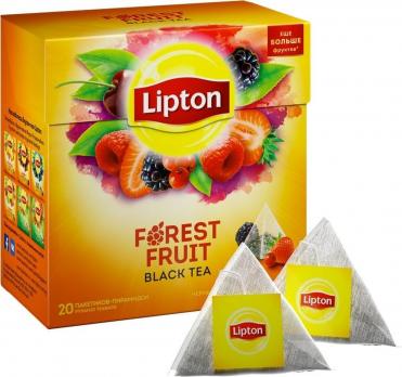 Lipton Forest Fruit Tea черный 20 пир. "М"