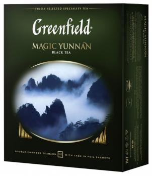 Greenfield magic yunnan чай чёрный 100пак 200г "М"
