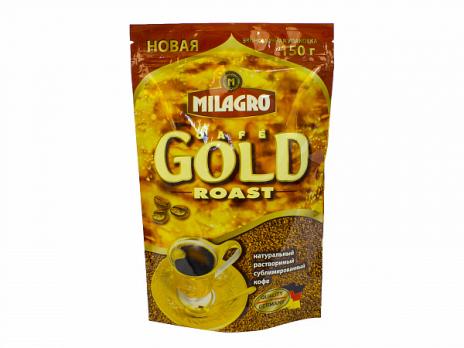 Кофе растворимый Gold Roast пакет 150г, Milagro "М"