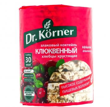 Dr. KORNER хлебцы злаковый клюквенный коктейль 100г "СМ"