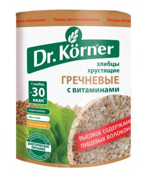 Dr. KORNER  хлебцы гречневые с витаминами 100г "СМ"