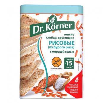 Dr. KORNER хлебцы рисовые с морской солью 100г "СМ"