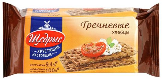 "Щедрые" хлебцы гречневые 100г "СМ"