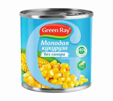 Green Ray кукуруза молодая без сахара 400г "СМ"