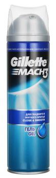 Gillette mach3 гель для бритья гладкость 200мл "СМ"