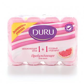 DURU SOFT SENSATIONs мыло розовый грейпфрут 4*90г "СМ"