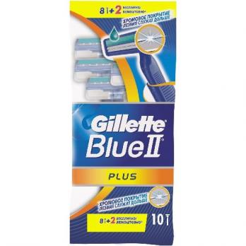 Gillette blueII plus станки однораз 8+2шт "СМ"