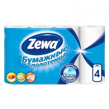ZEWA бумажные полотенца 2слойные 4 рулона "СМ"