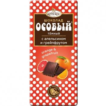 Шоколад Особый тёмный апельсин/грейпфрут  90г "СМ"