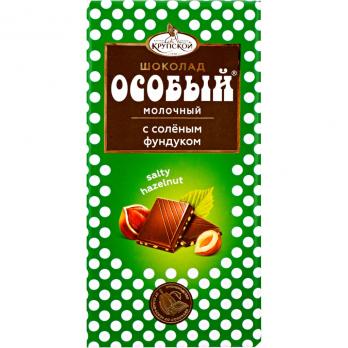 Шоколад Особый молочный солёный фундук 90г "СМ"