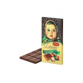 Шоколад Аленка молочный с фундуком 100г "СМ"
