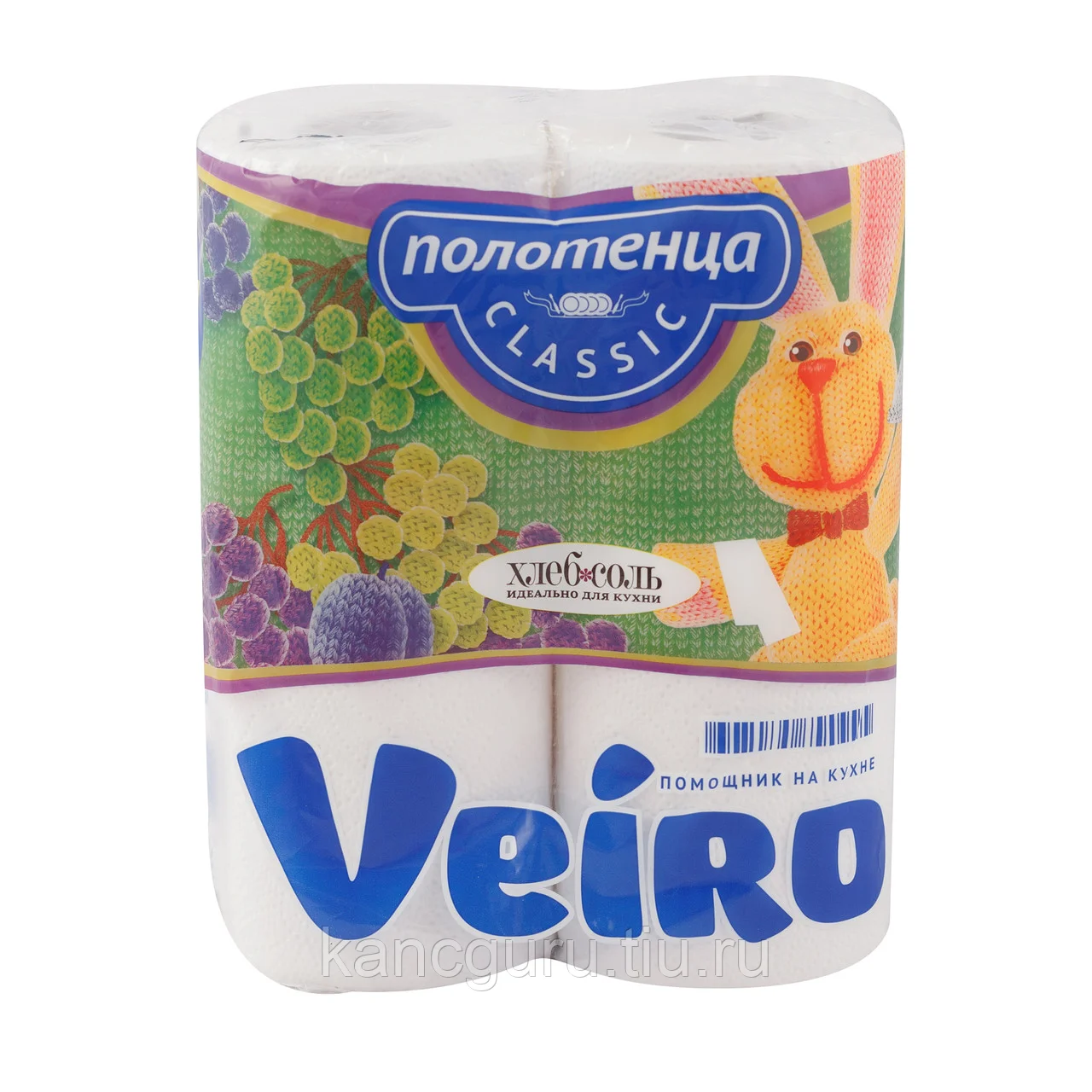 Veiro бумажные полотенца двухслойные 2 рулона "СМ"