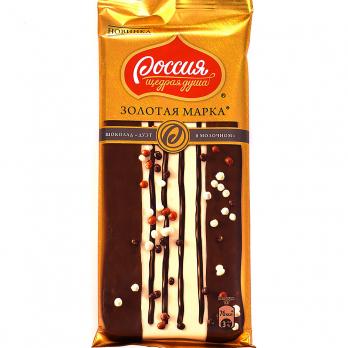 Золотая марка шоколад молочный дуэт 85г "СМ"