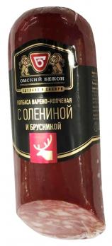 Омский бекон колбаса с олениной и брусникой 350г "СМ"