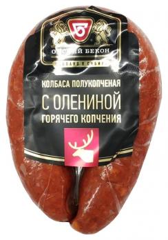 Омский бекон колбаса с олениной горячего копчения 300г "СМ"