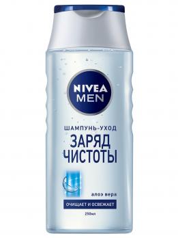 NIVEA шампунь заряд чистоты мужской 250мл "СМ"
