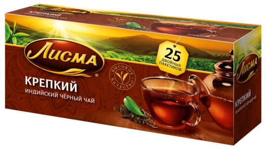 Лисма чай черный 25пак 37.5г "СМ"