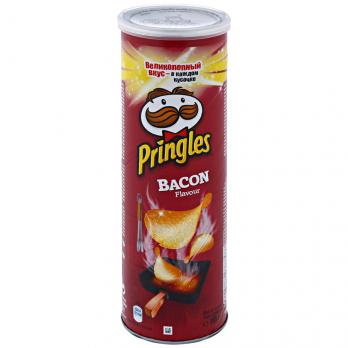 Pringles чипсы картофельные бекон 165г "СМ"