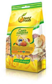 Natur foods смесь сладкая орехи и сухофрукты 130г "СМ"